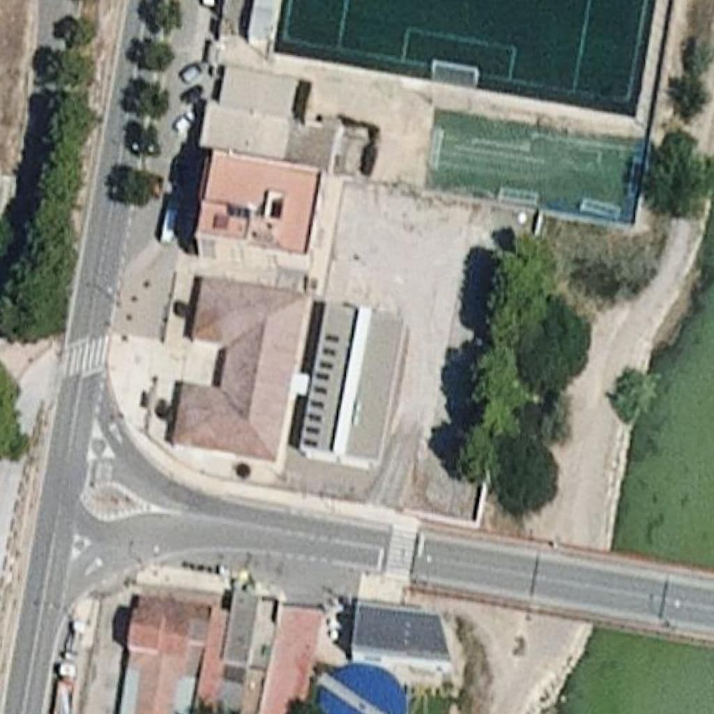 Aerial view of the grounds of C. Santa Agatoclia