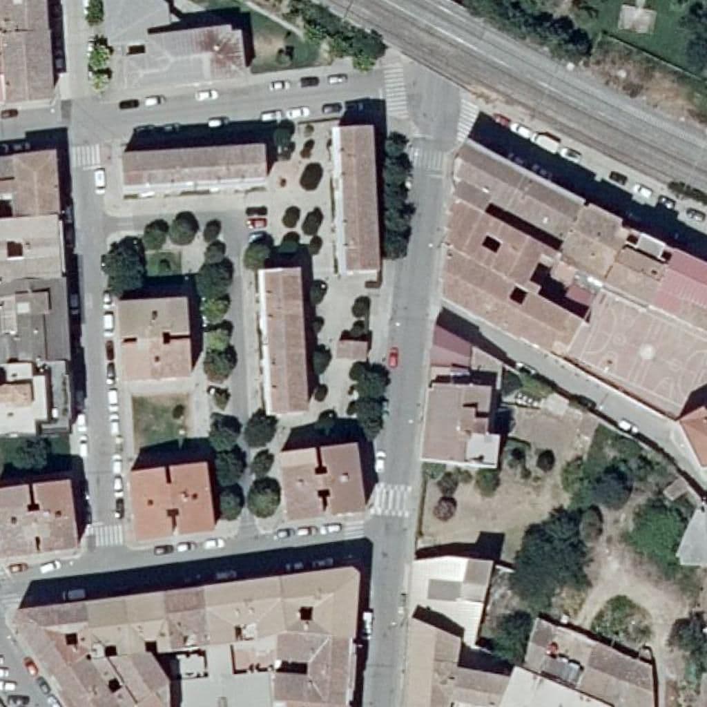 Aerial view of the grounds of C.P. Aragón