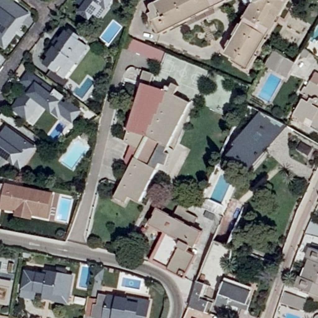 Aerial view of the grounds of C. Virgen de Guadalupe
