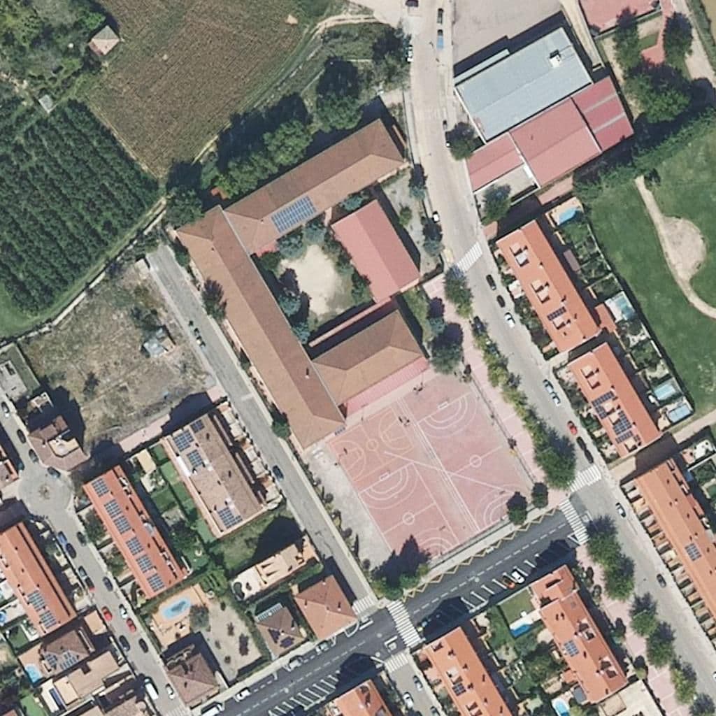 Aerial view of the grounds of I.E.S. Emilio Jimeno
