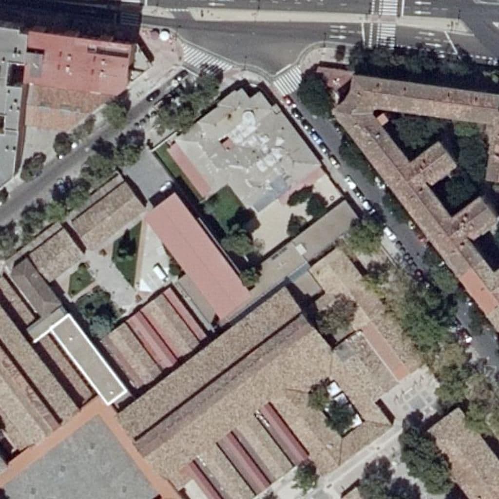 Aerial view of the grounds of E.E.I. La Piraña