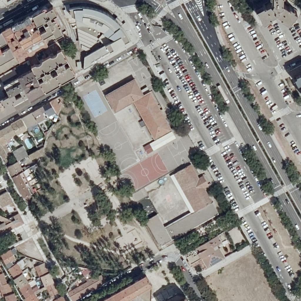 Aerial view of the grounds of C.P. La Estrella