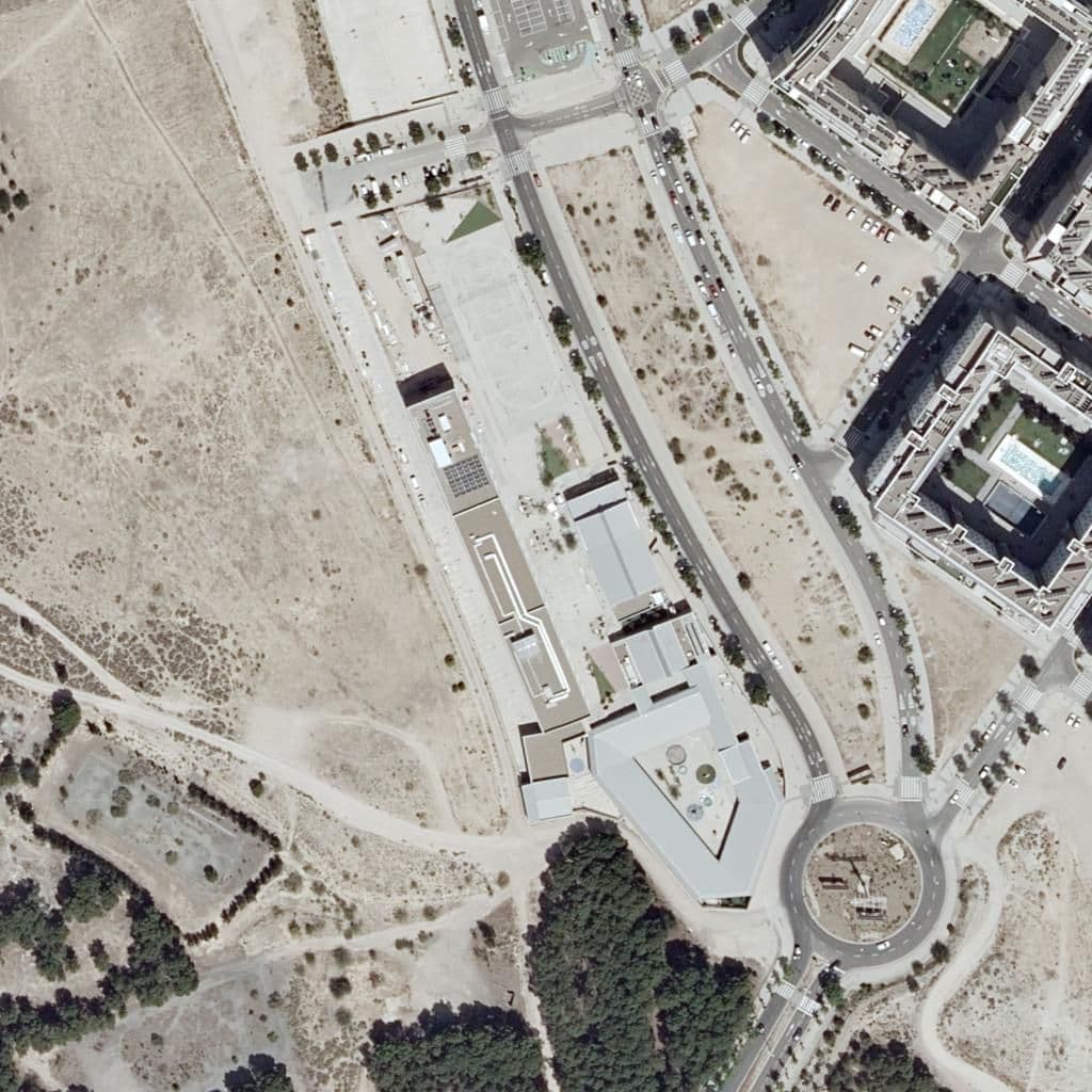 Aerial view of the grounds of C.P.I. Parque Venecia