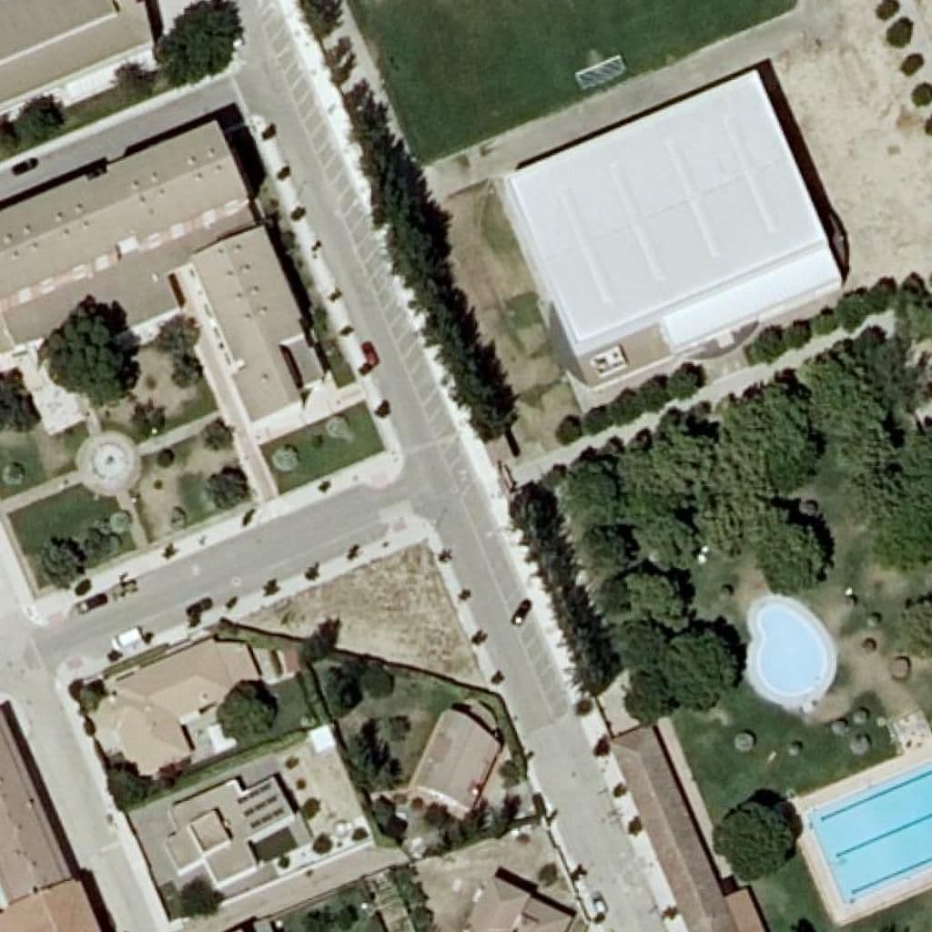 Aerial view of the grounds of Sección de I.E.S Reyes Católicos (Sádaba)
