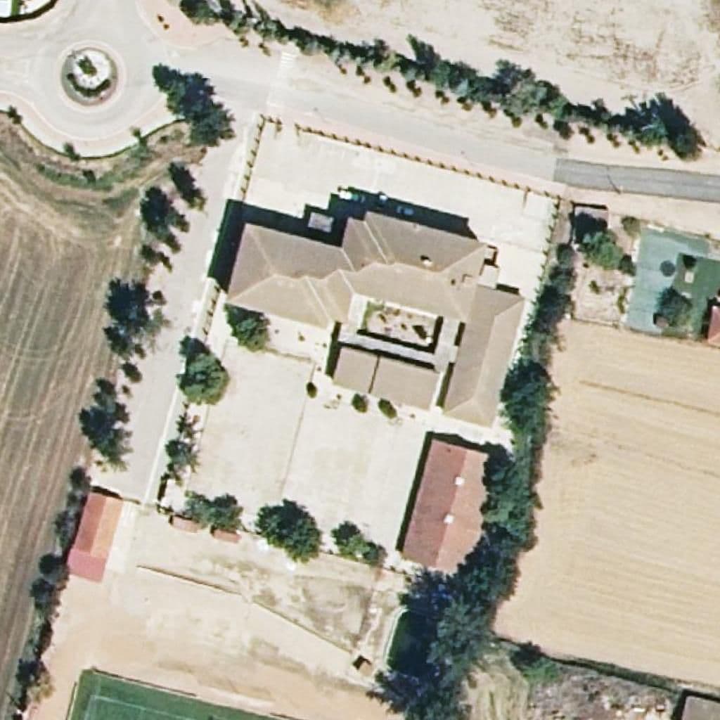 Aerial view of the grounds of I.E.S. Monegros-Gaspar Lax