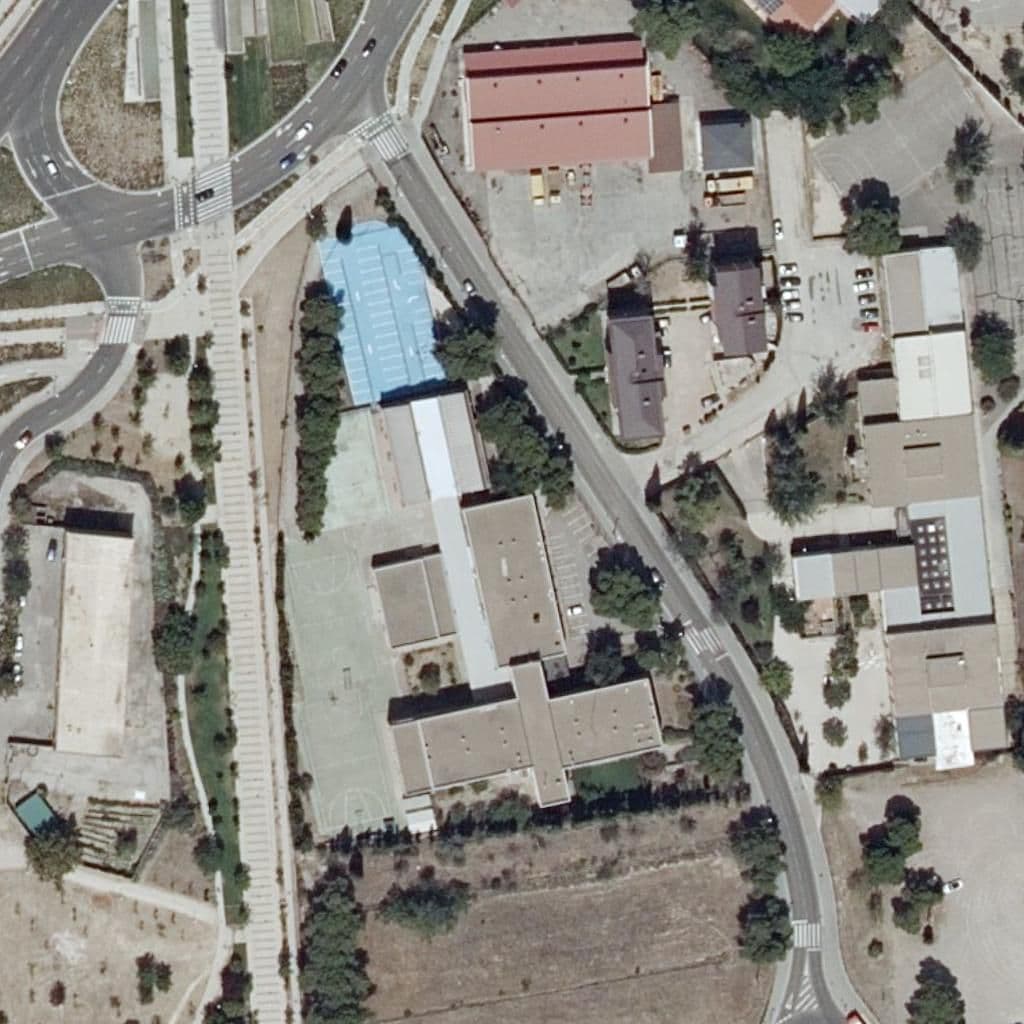 Aerial view of the grounds of C.P.I.F.P. Los Enlaces