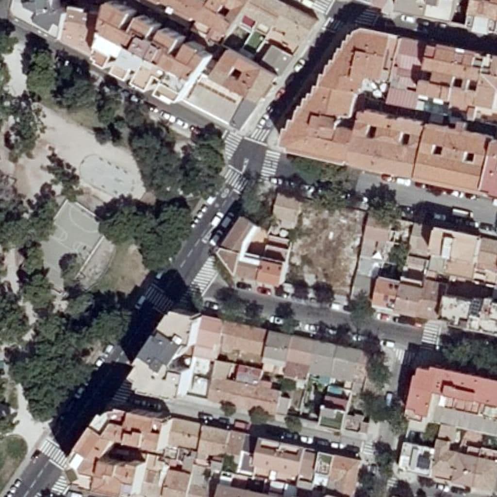 Aerial view of the grounds of C.E.I. La Virgen Niña