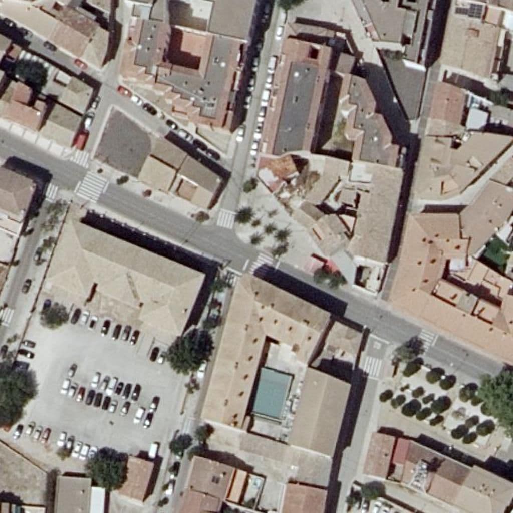 Aerial view of the grounds of C.P. Odón de Buen