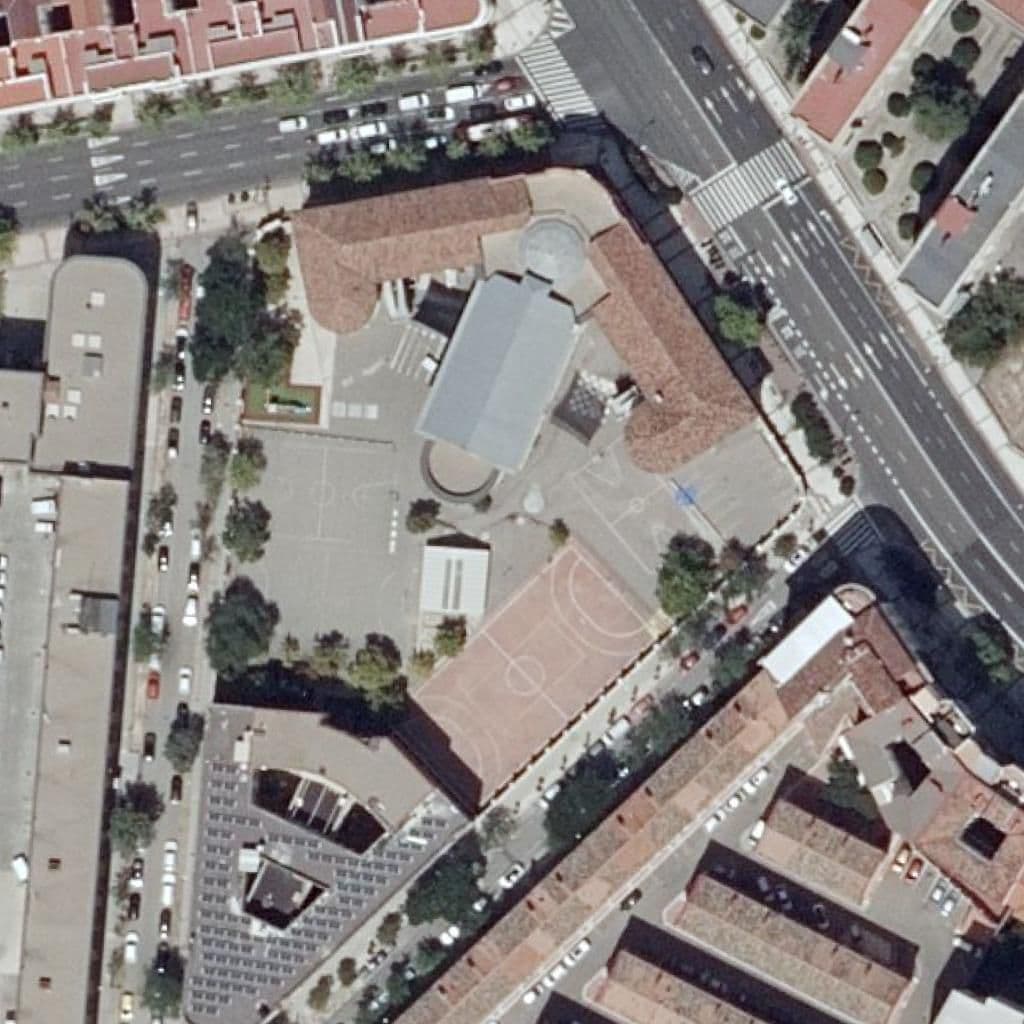 Aerial view of the grounds of C.E.I. Fundación El Refugio