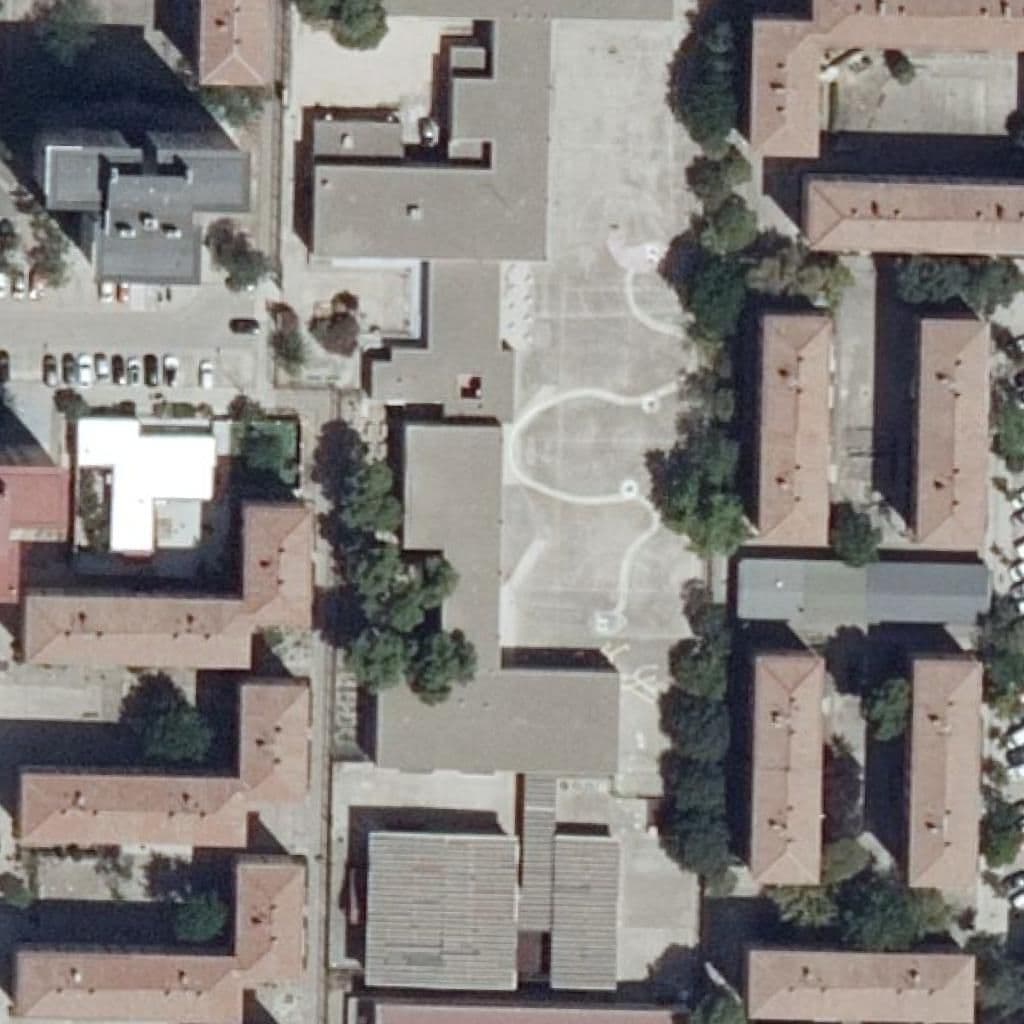 Aerial view of the grounds of C.P. Eugenio López Y López