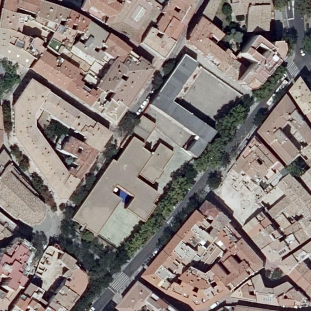 Aerial view of the grounds of I.E.S. Pedro de Luna