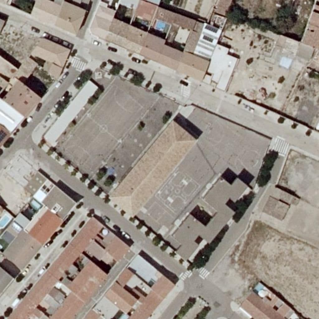 Aerial view of the grounds of C.P. María Domínguez