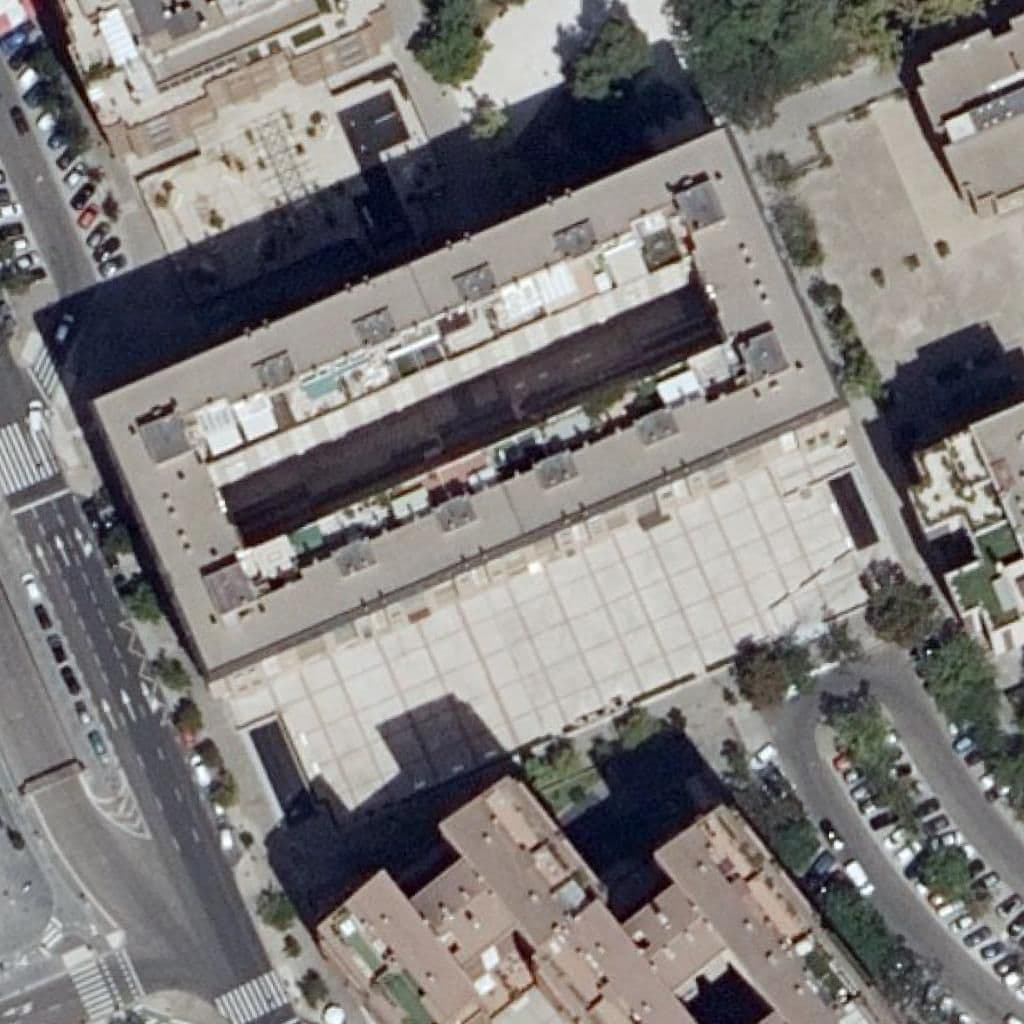 Aerial view of the grounds of C. Angel Mingote