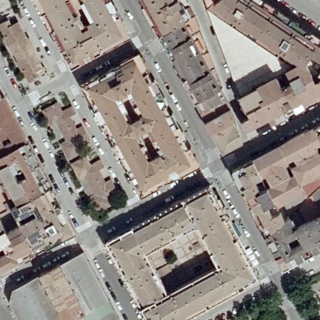 Aerial view of the grounds of I.E.S. Hermanos Argensola