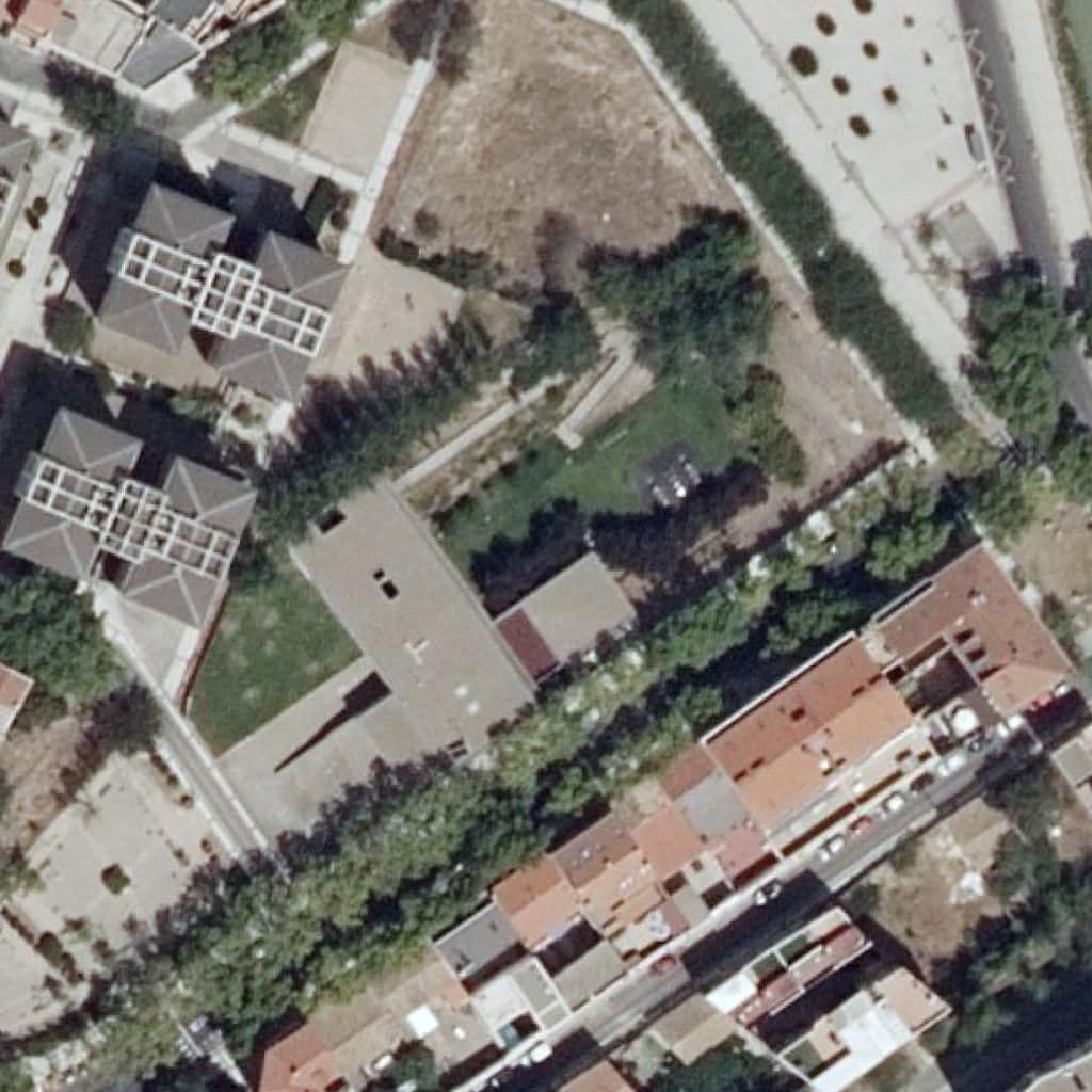 Aerial view of the grounds of E.E.I. La Paz