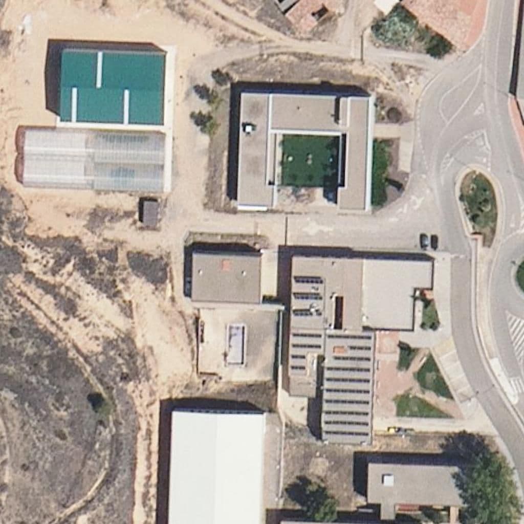 Aerial view of the grounds of C.P. El Justicia de Aragón