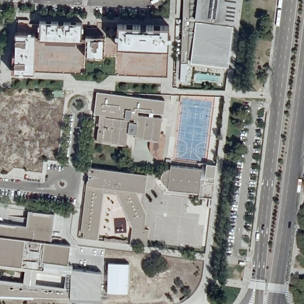 Aerial view of the grounds of C.E.I. Cu Cu-Tas Tas