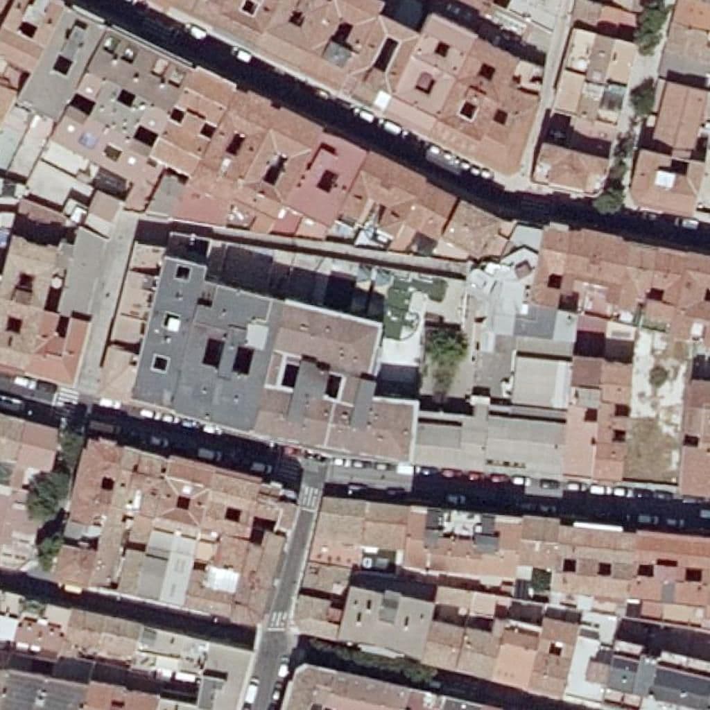 Aerial view of the grounds of C.E.I. El Barquito de Papel