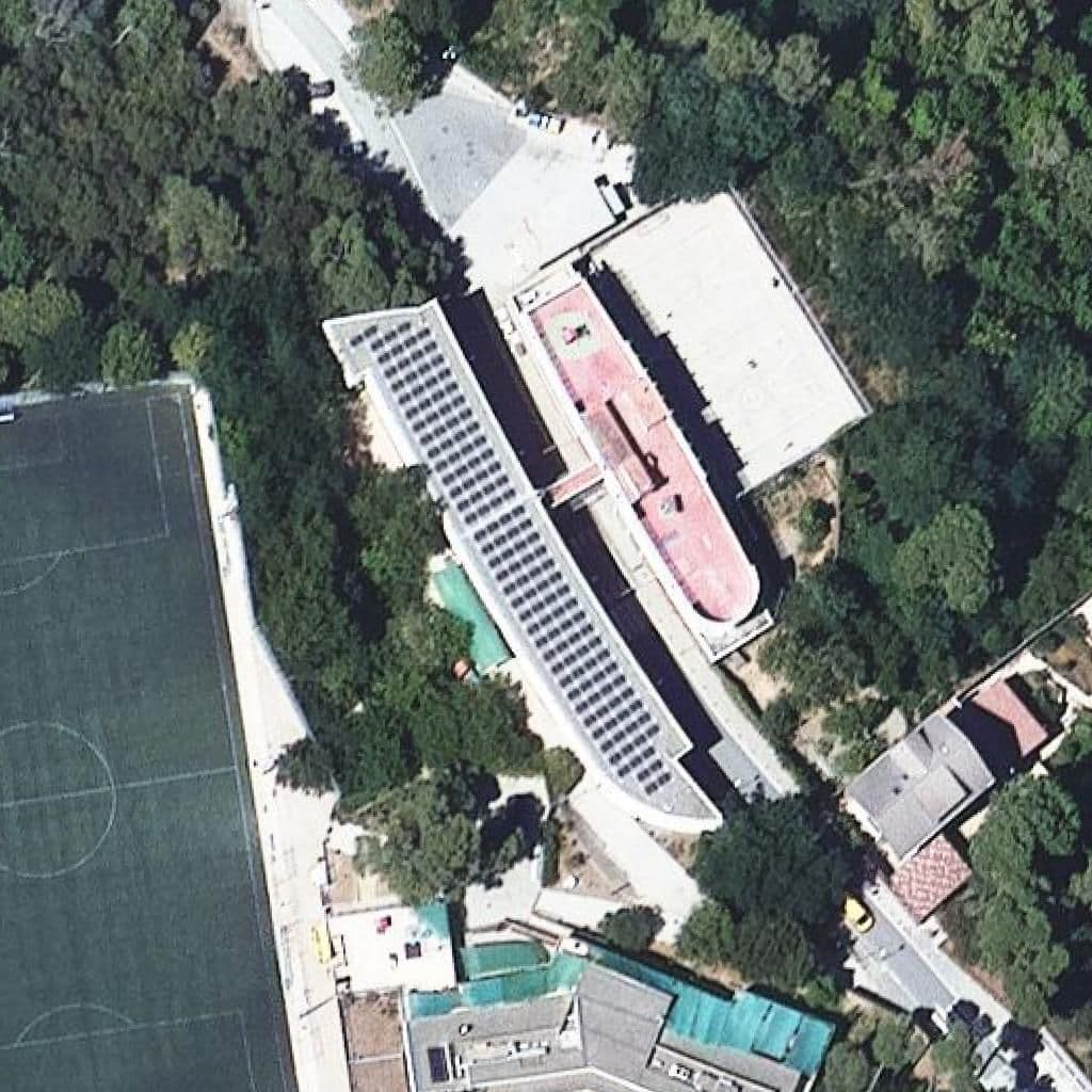 Aerial view of the grounds of Escola Bressol Municipal La Puput