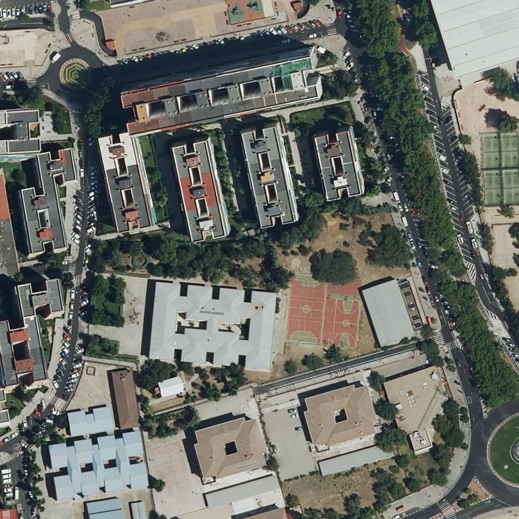 Aerial view of the grounds of COLEGIO DE EDUCACIÓN INFANTIL Y PRIMARIA