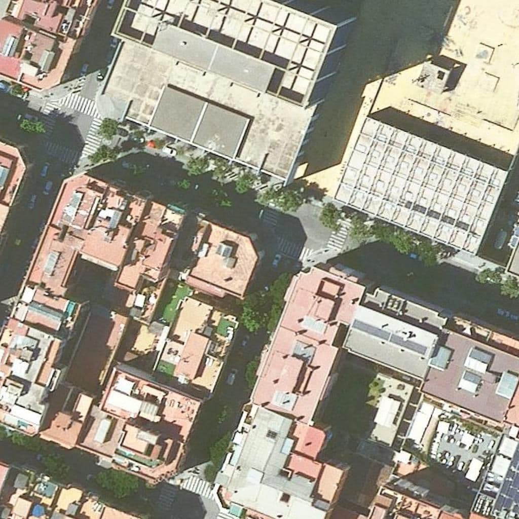 Aerial view of the grounds of Lli Privada Rialla