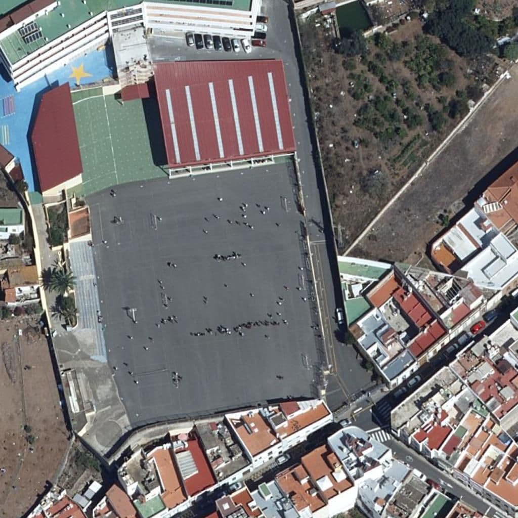 Aerial view of the grounds of CPEIPS LA SALLE