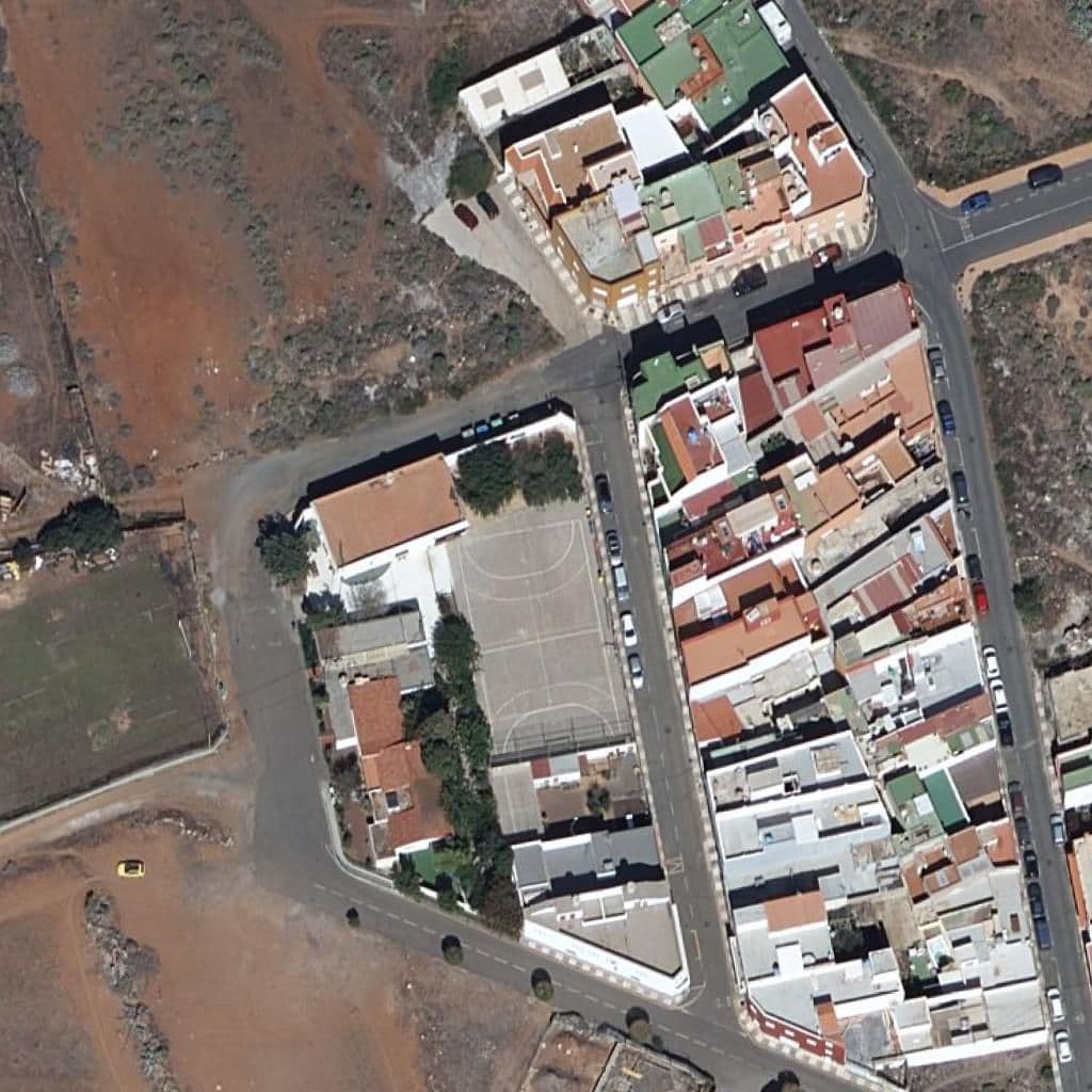 Aerial view of the grounds of CEIP AGUATONA