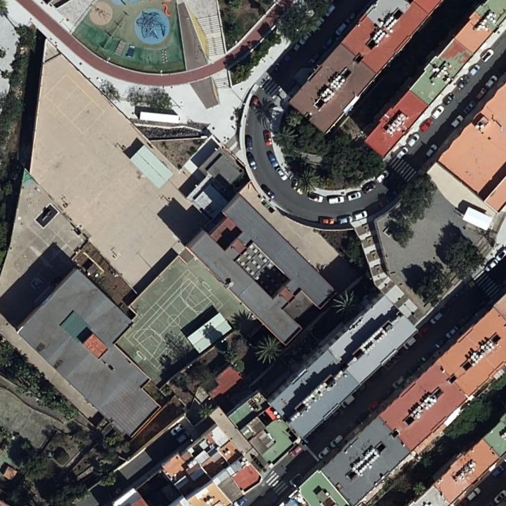 Aerial view of the grounds of CEIP SAN JOSÉ ARTESANO