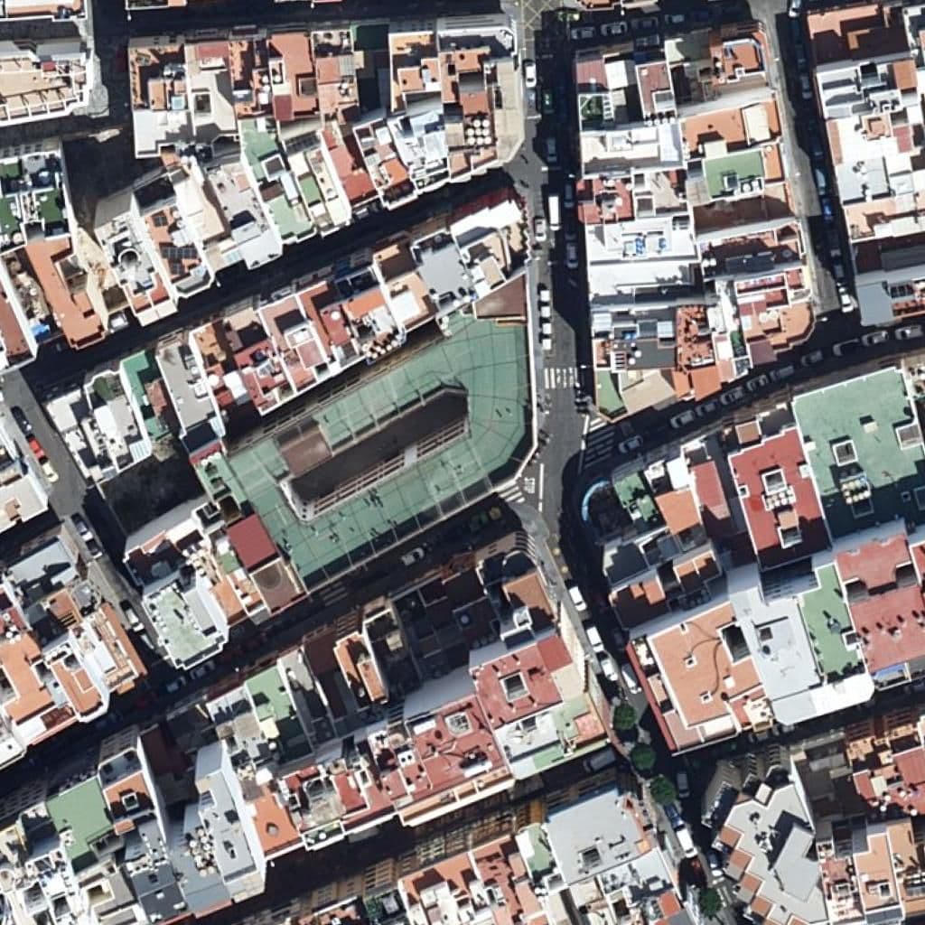 Aerial view of the grounds of CEIP LAS CANTERAS