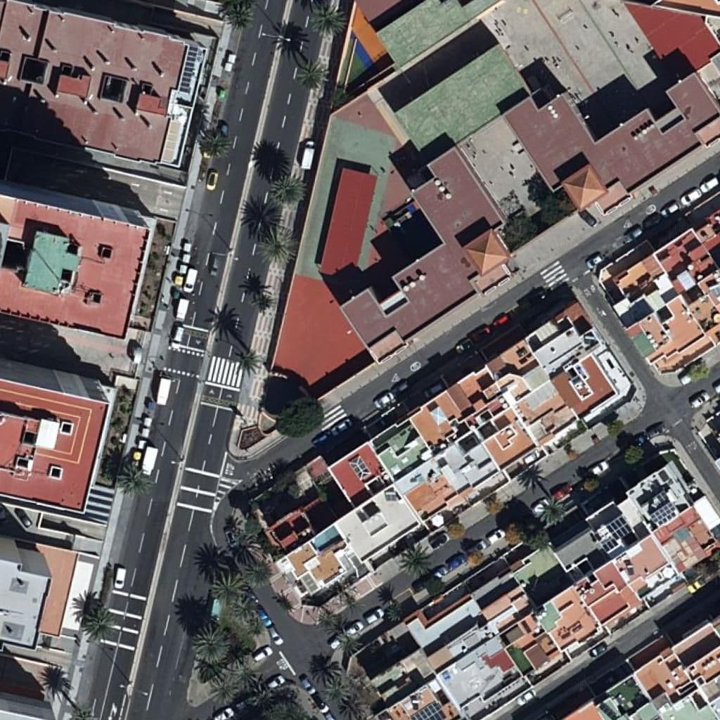 Aerial view of the grounds of CEIP ISABEL LA CATÓLICA