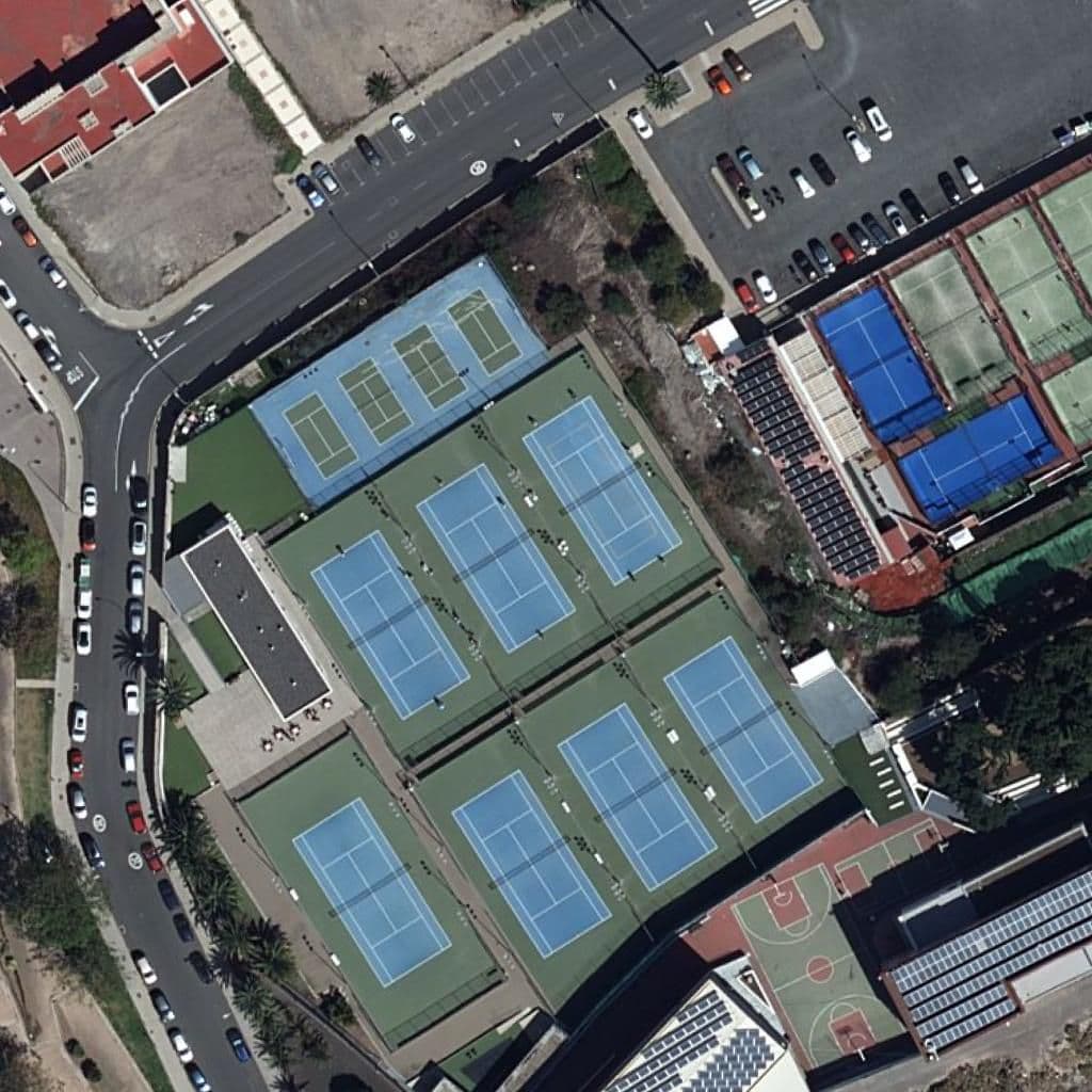 Aerial view of the grounds of CPEIPS SAN VICENTE DE PAÚL