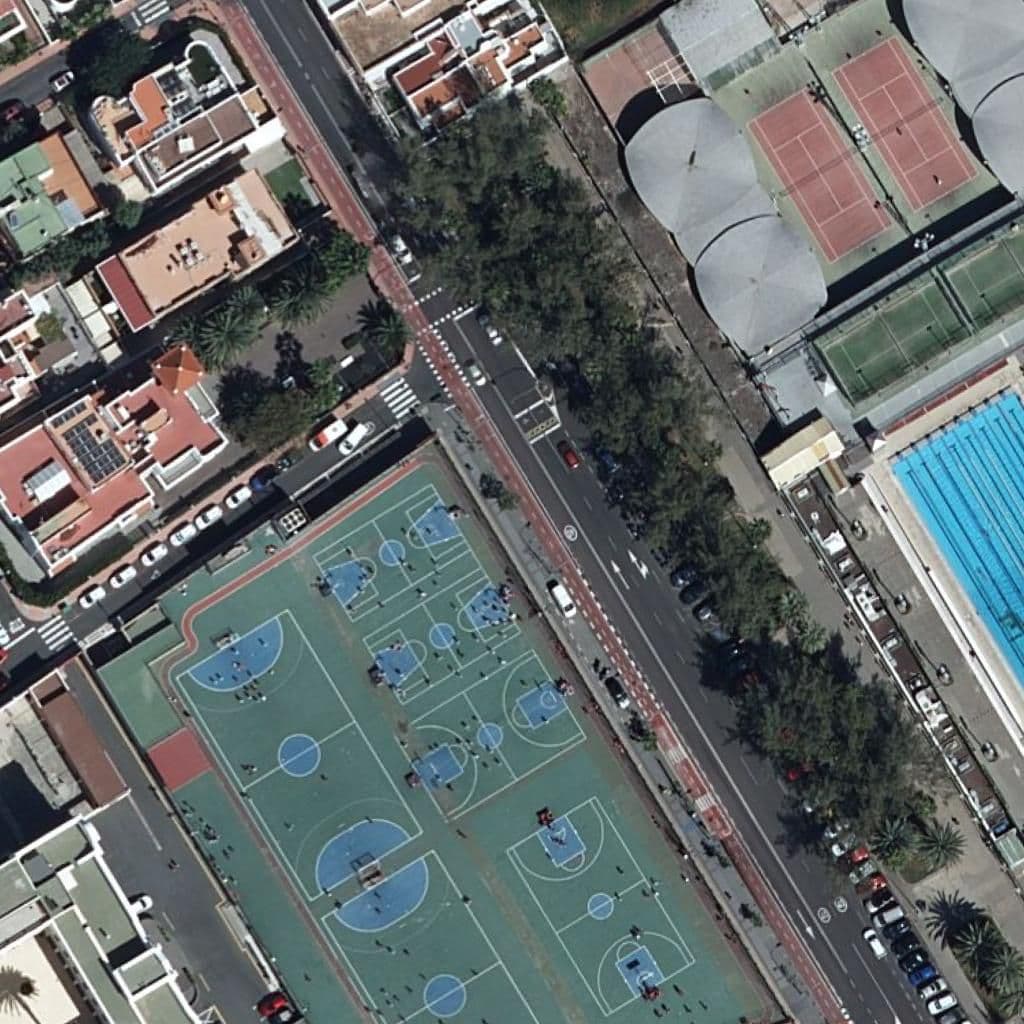 Aerial view of the grounds of CPEIPS SALESIANOS SAGRADO CORAZÓN DE JESÚS
