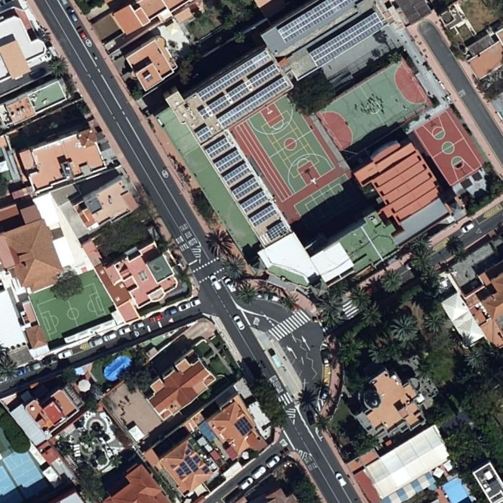 Aerial view of the grounds of CPEIPS SANTA TERESA DE JESÚS