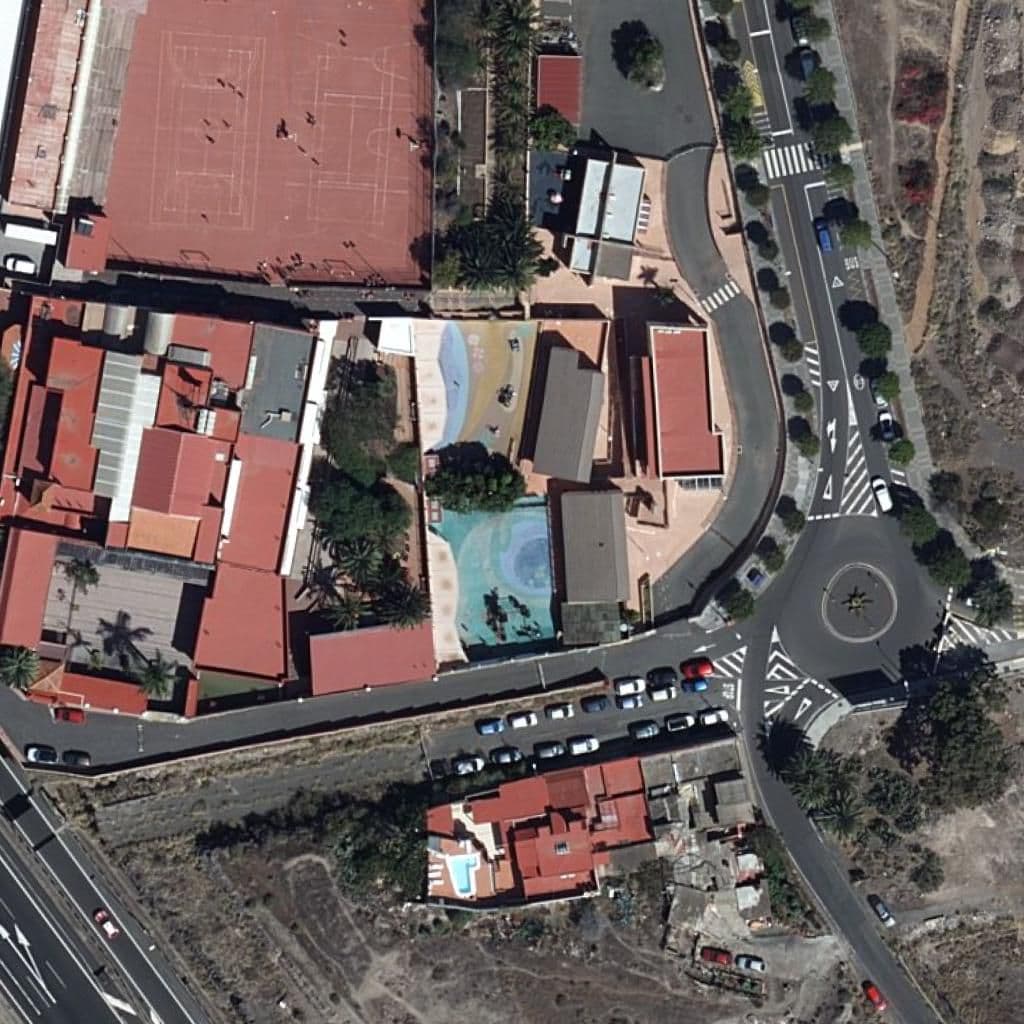 Aerial view of the grounds of CPEIP ARENAS