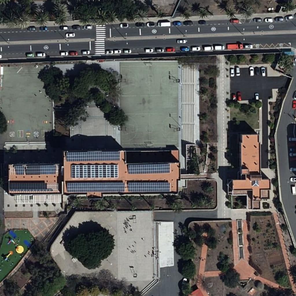 Aerial view of the grounds of CPEIPS SAGRADA FAMILIA