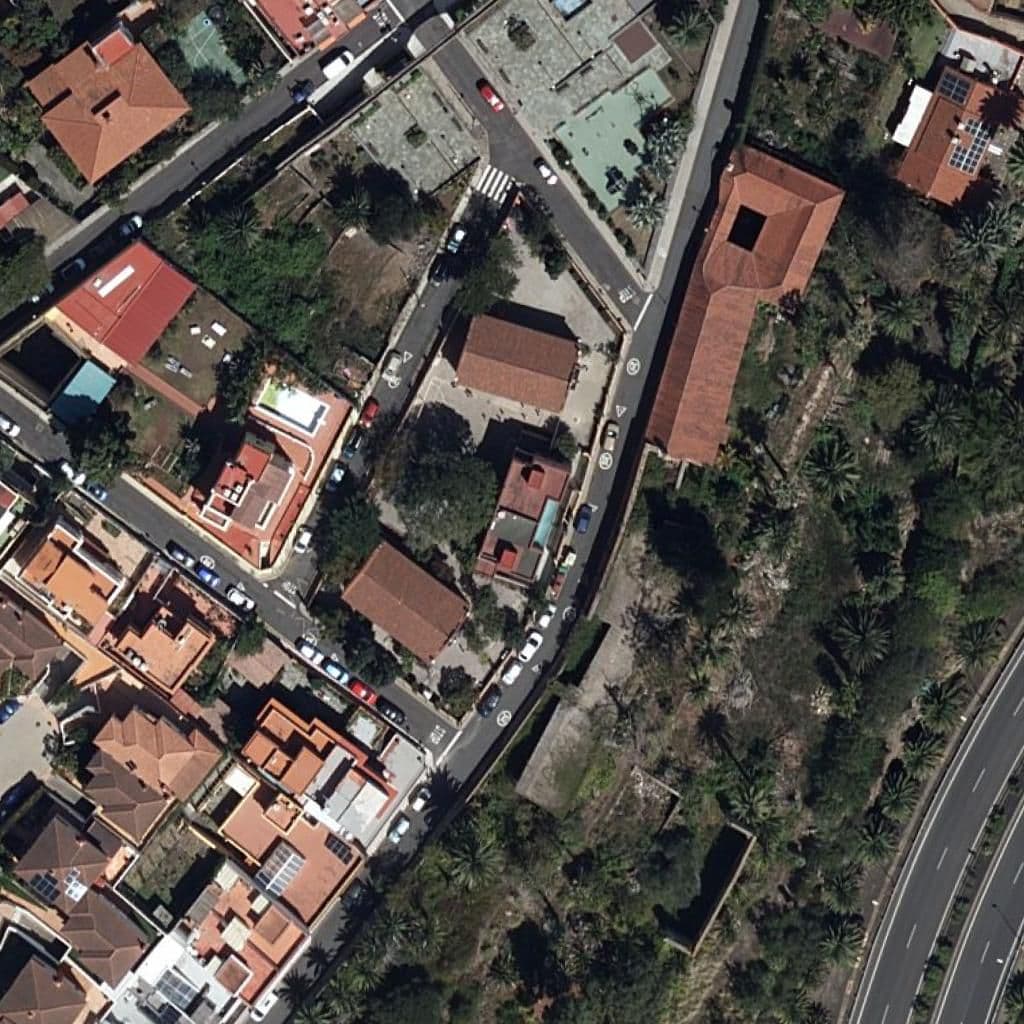 Aerial view of the grounds of CEIP ADELA SANTANA