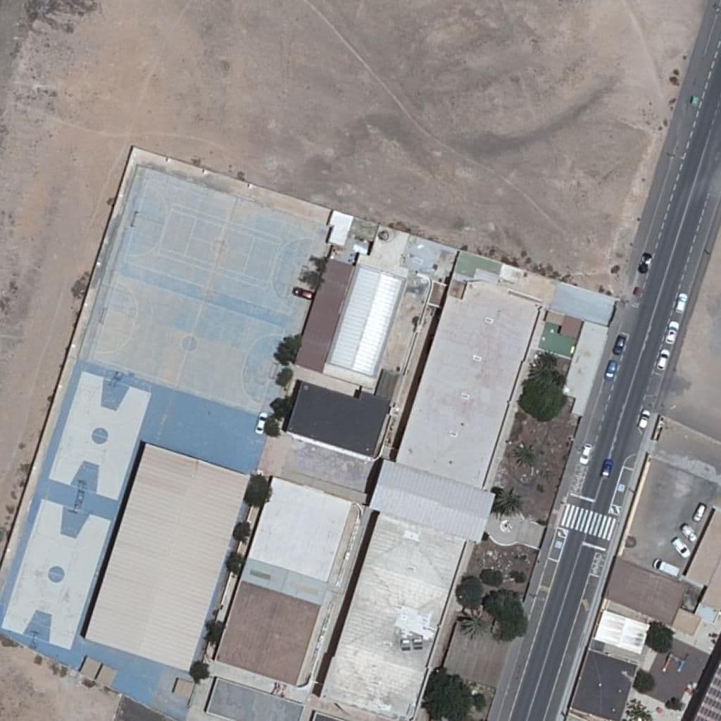 Вид згори на територію школи «IES SAN DIEGO DE ALCALÁ»