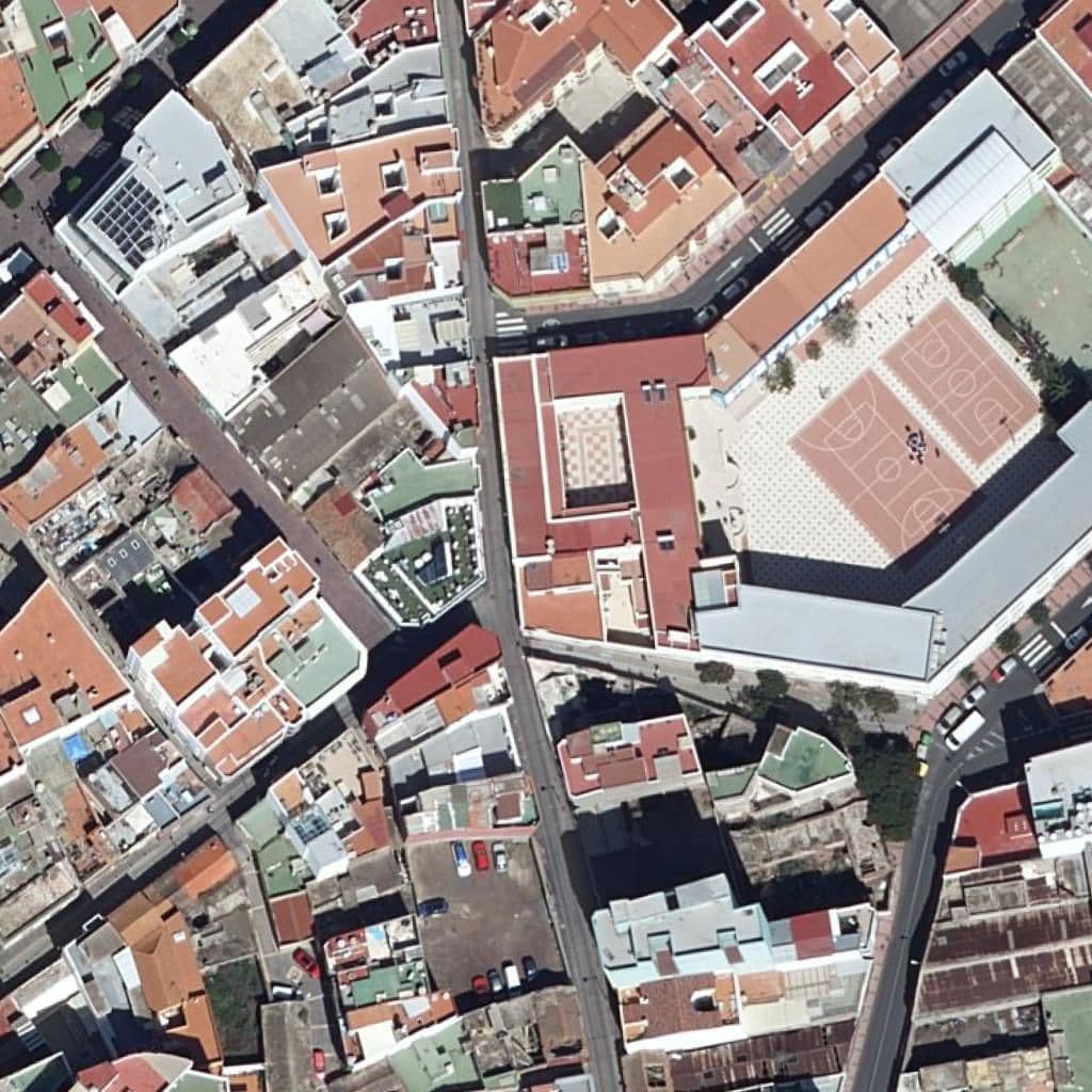 Aerial view of the grounds of CPEIPS MARÍA AUXILIADORA