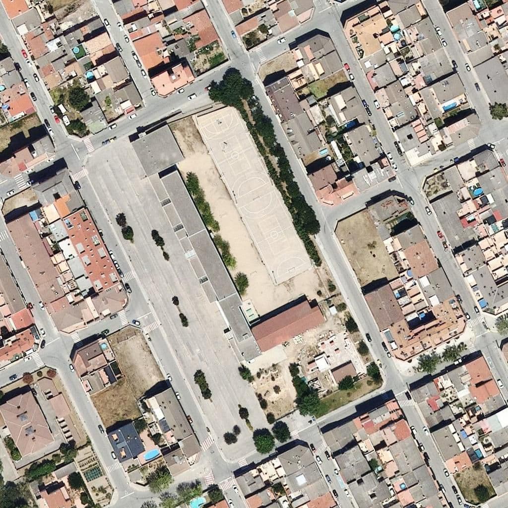 Aerial view of the grounds of Institut Castellet