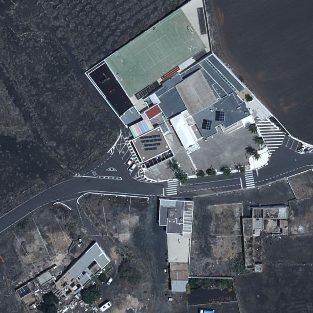 Aerial view of the grounds of CEIP MARÍA AUXILIADORA