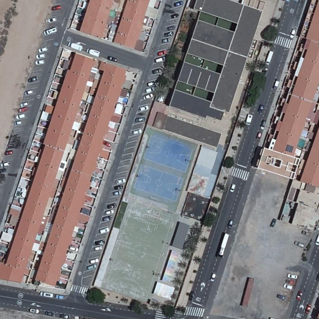 Aerial view of the grounds of CEIP POETA DOMINGO VELÁZQUEZ