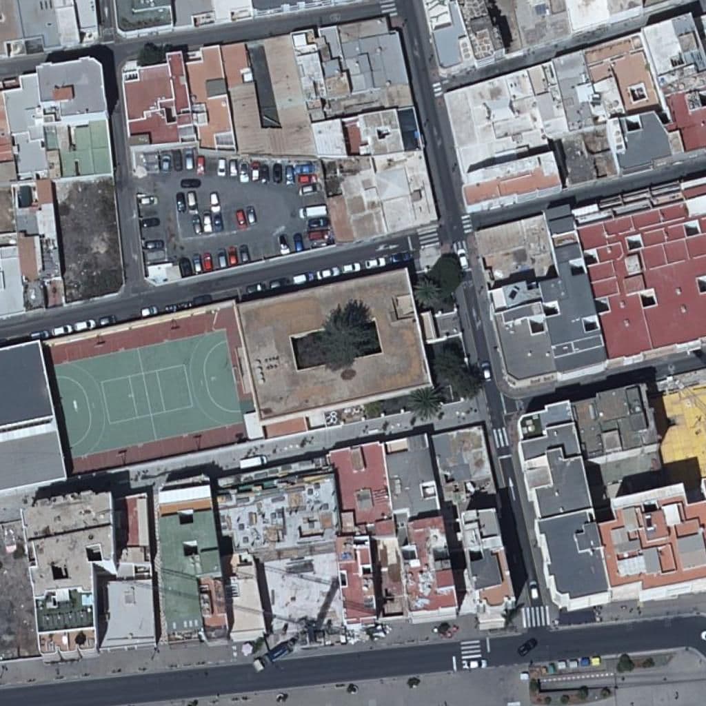 Aerial view of the grounds of IES AGUSTÍN ESPINOSA