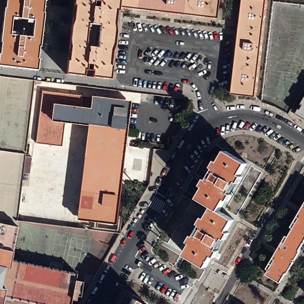 Aerial view of the grounds of CEP GUTIÉRREZ RUBALCAVA