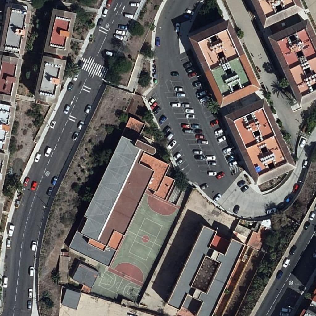 Aerial view of the grounds of IES FRANCISCO HERNÁNDEZ MONZÓN