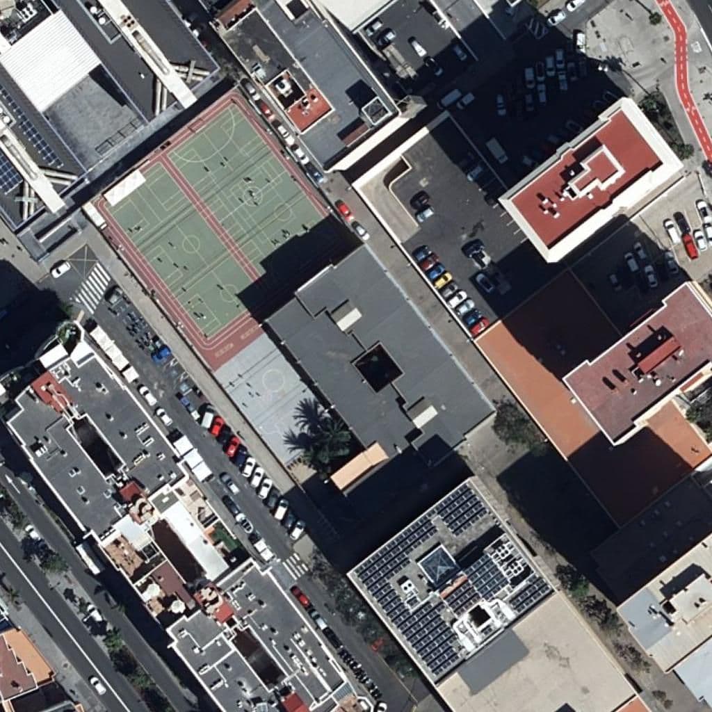 Aerial view of the grounds of CEIP IBERIA