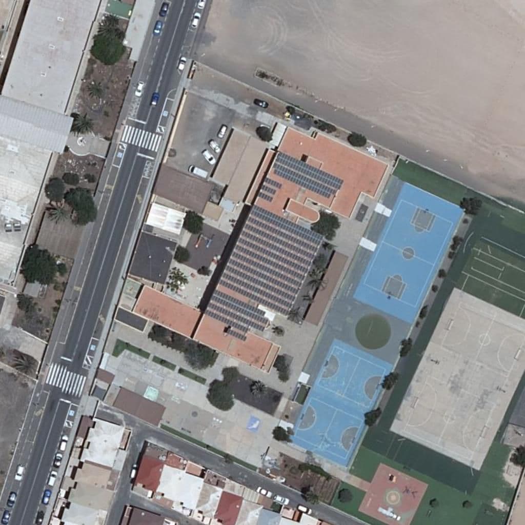 Aerial view of the grounds of CEIP AGUSTÍN MILLARES CARLÓ