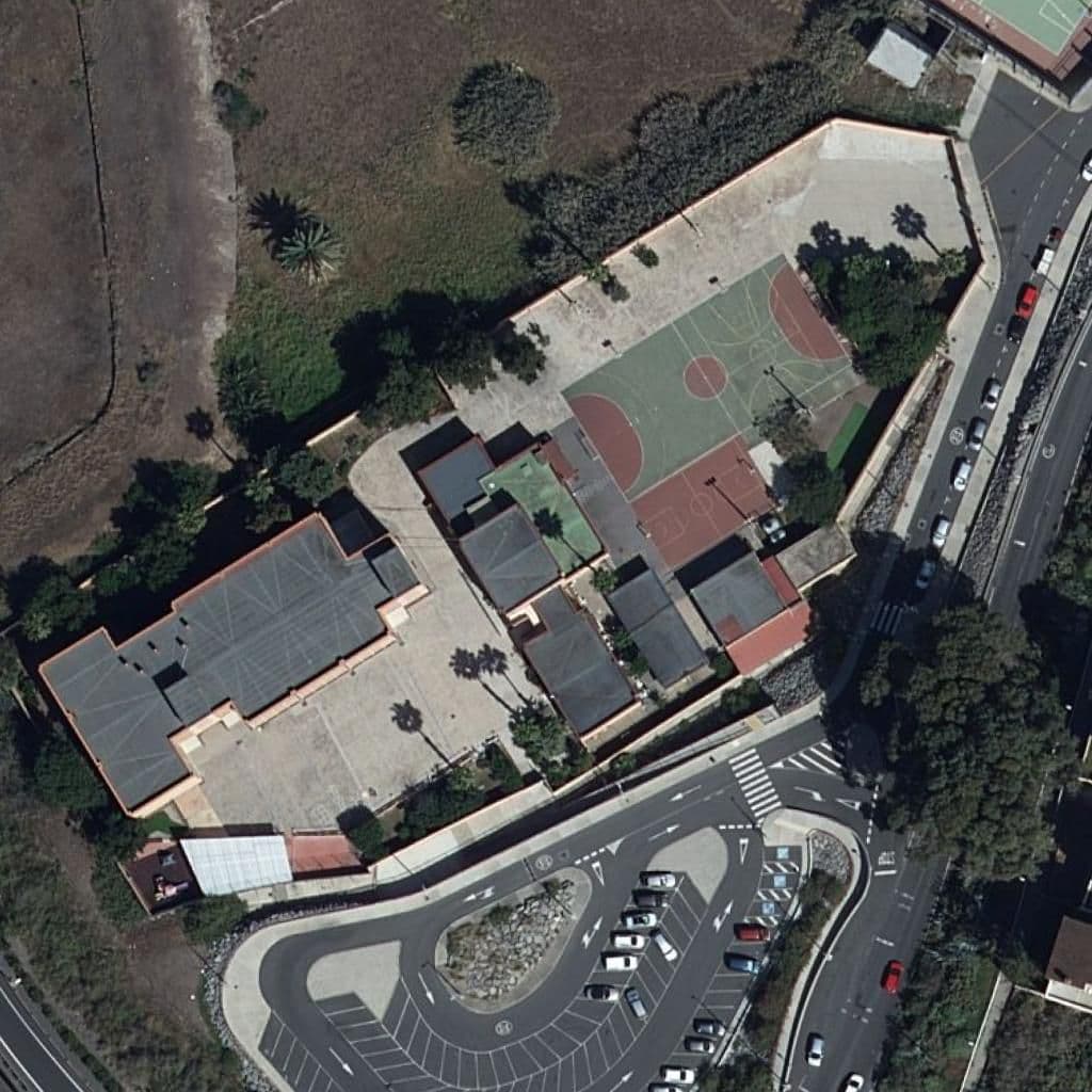 Aerial view of the grounds of CEIP CIUDAD DEL CAMPO