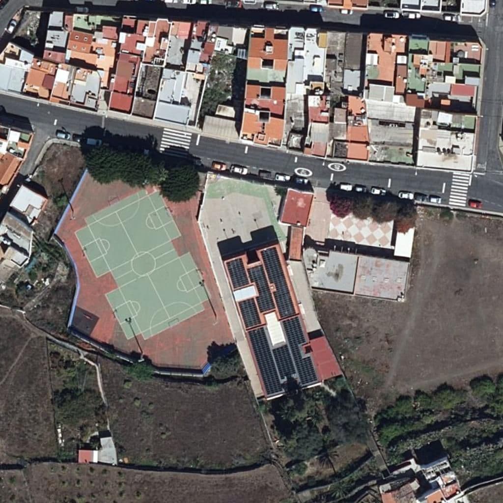 Aerial view of the grounds of CEIP MAESTRO FÉLIX SANTANA