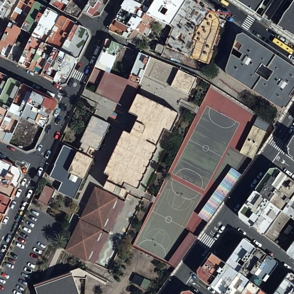 Aerial view of the grounds of CEIP LAS TORRES