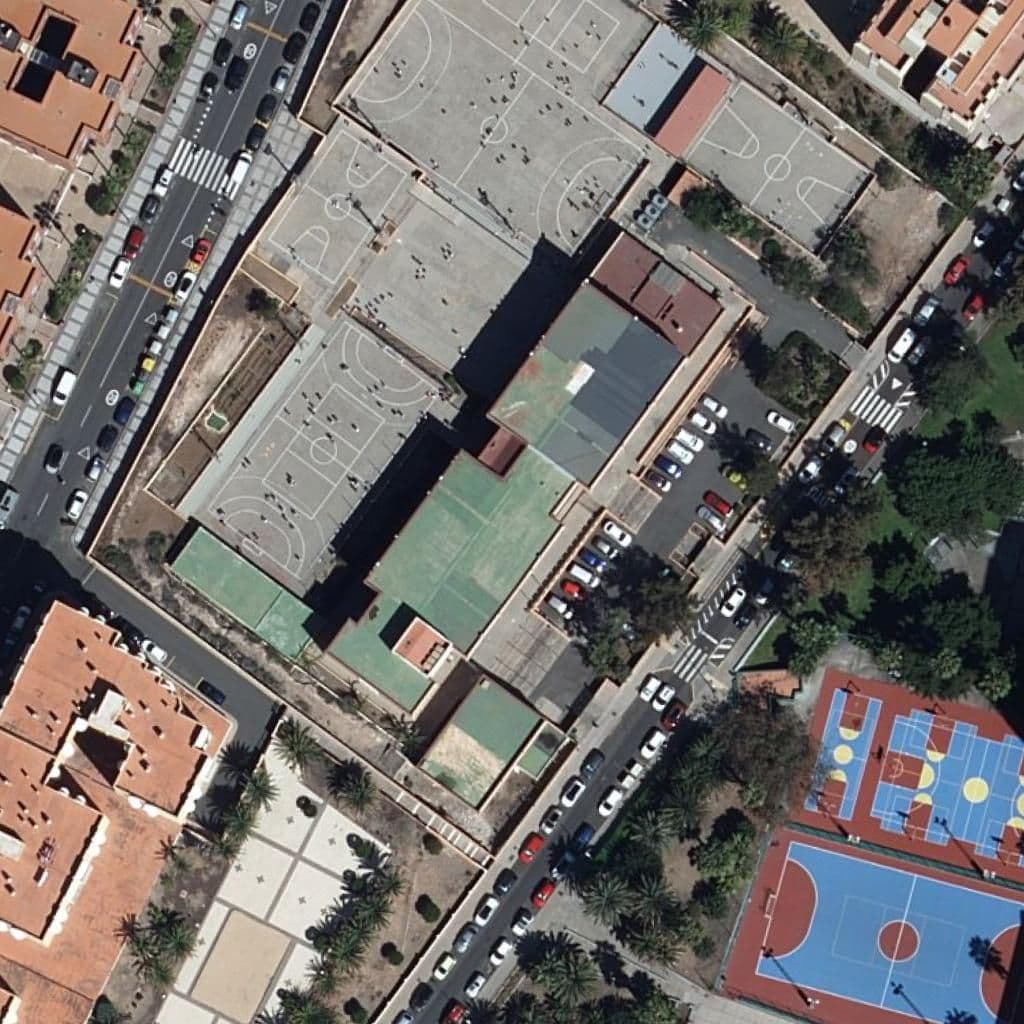 Aerial view of the grounds of CEIP GRAN CANARIA